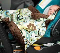 Minky Baby Blanket Car Seat Size Baby