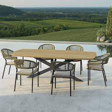 Bali Rope Weave 6 Seat Oval Dining Set