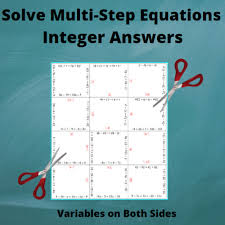 Equations Jigsaw Puzzle Multi Step