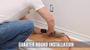 how to install quarter round without a