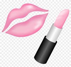 kissing lips with pink lipstick by r