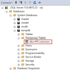 temp tables in sql server