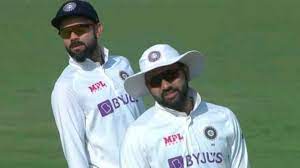 India wrapped up the third test against england within 2 days at the narendra modi stadium in ahmedabad on thursday. Ind Vs Eng Virat Kohli Rohit Sharma S In Sync Expressions On Field Trigger Twitter Meme Fest Cricket News India Tv
