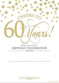 Free Printable 60th Birthday Invitations Drews 60th 60th