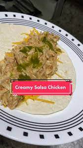 Creamy Salsa Chicken Slow Cooker Recipe Yumm Of Rexley gambar png