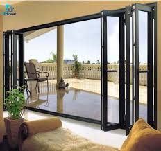 White Frosted Window Glass Bifold Door