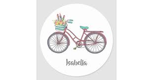 Personalize your bike with our custom bike name stickers. Custom Add Your Own Name Cute Bike Stickers Zazzle Com