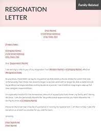 life specific resignation letter