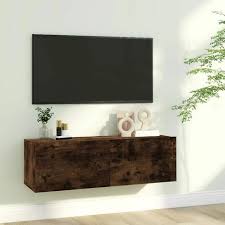 Tv Wall Cabinet Smoked Oak 100x30x30 Cm