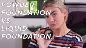 powder foundation vs liquid foundation