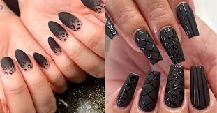 the 25 best black nail design ideas darcy