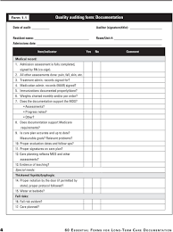 Essential Forms For Long Term Care Documentation Kathleen