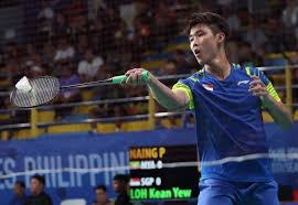 Loh kean yew of singapore competes against refugee olympic team's aram mahmoud during men's singles badminton match at the 2020 summer olympics, in tokyo, on jul 26, 2021. Loh Kean Yew Posts Facebook