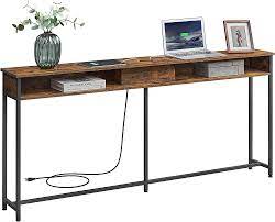 vasagle narrow console table 70 9 with