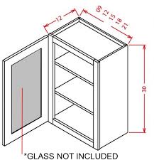 Glass Door For 30 High Wall Cabinets