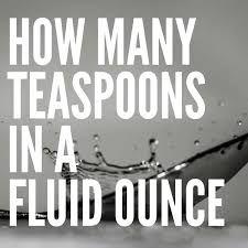 how many teaspoons are in a fluid ounce