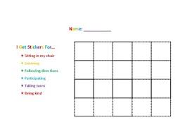 Speech Therapy Sticker Chart By Speech With Emily Tpt