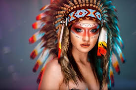 portrait young costume native
