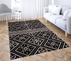 cotton geometrical pattern carpet