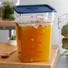 clear square food storage container
