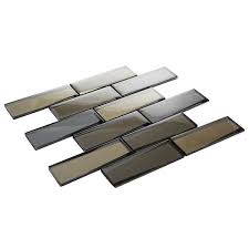 Daltile Premier Accents Frost Linear 12 In X 13 In X 8mm Glass Mosaic Wall Tile 9 6 Sq Ft Case