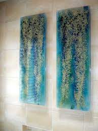 fused glass art glass wall art fused
