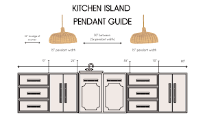kitchen island lighting size guide