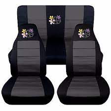 Complete Set Flower Power Seat Covers