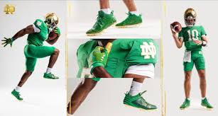 notre dame football unveils new green
