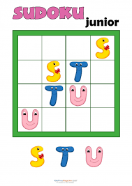 sudoku for kids letters 2