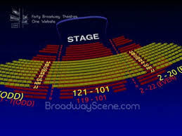 Stephen Sondheim Theatre Interactive Broadway Seating Chart