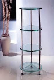 Bathroom Glass Shelf With Stainless