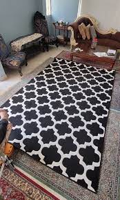 white lantern design carpet