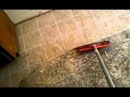 remove linoleum flooring concrete