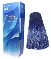 Diy hair colour using schwarzkopf live xxl. Berina Professionals Hair Cream Permanent Dye Color A41 Blue Free Shipping Hair Color Aliexpress