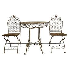 used wrought iron patio table and