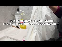 how to remove makeup stains from white