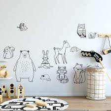 Nursery Wall Decor Woodland Animals