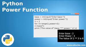 Python Power Function Methods And