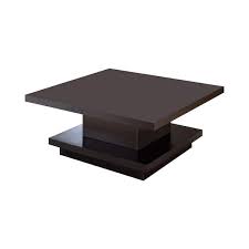Cappuccino Square Wood Coffee Table