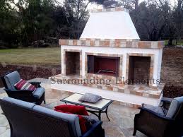 Outdoor Fireplaces By Surrounding Elements