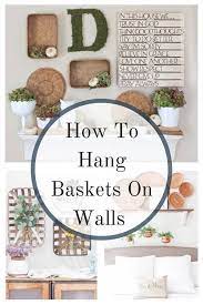 Basket On Wall Basket Wall Decor
