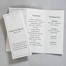 Tri Fold Wedding Program Examples Magdalene Project Org