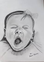 See more ideas about baby drawing, drawings, pencil drawings. Cute Baby Pencil Sketch Size A4 Rs 500 Page Quamar Store Id 22510076562
