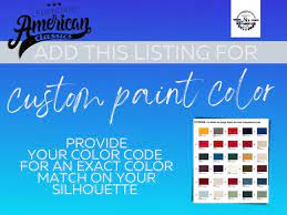 Custom Color Code Paint Listing Match