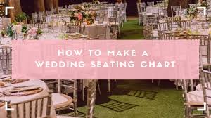 how to make a wedding seating chart