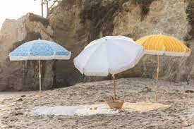 Beach Patio Umbrella Vintage Fringe