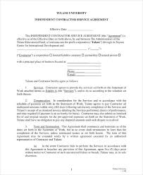 contractor agreement 18 exles