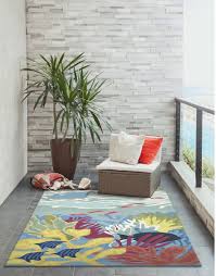 liora manne ravella ocean view indoor outdoor rug blue 5 x7 6