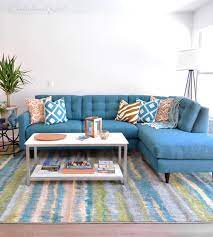 Our New Teal Blue Sectional